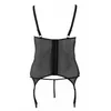 Корсет cottelli collection XL Black Cami Suspender Open Photo 6