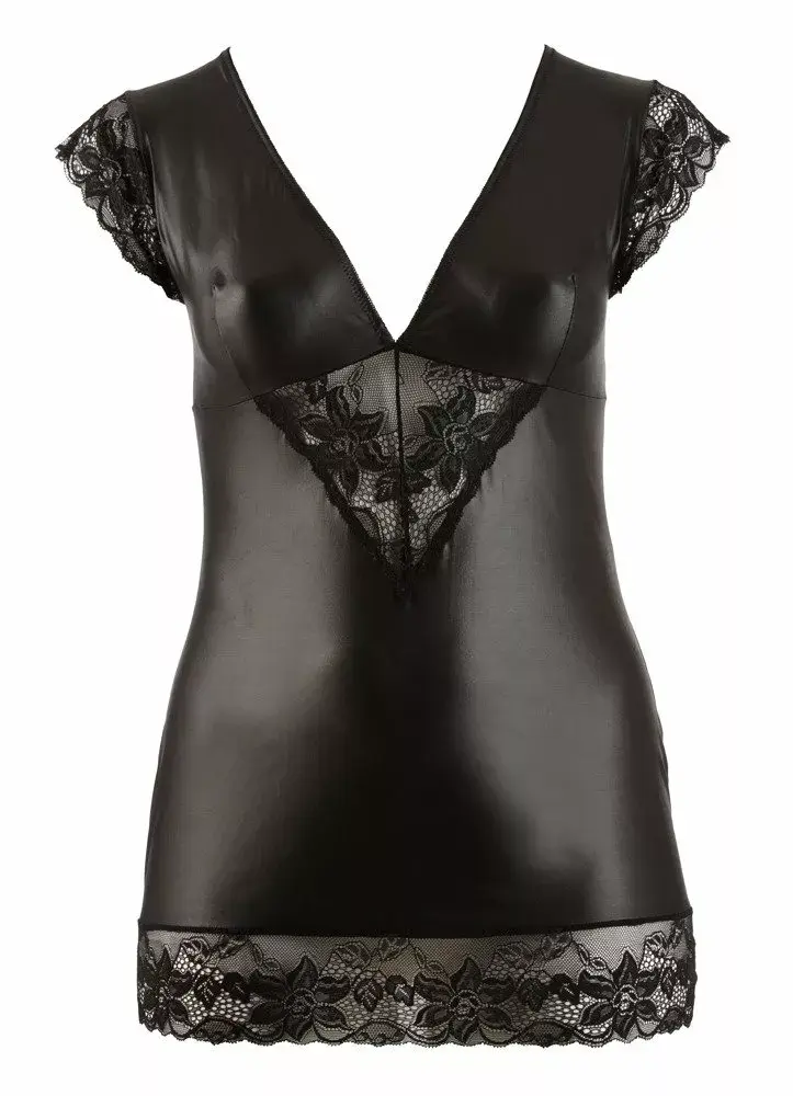 Платье cottelli collection 27151471081 — wet-look мини, 4XL Photo 4