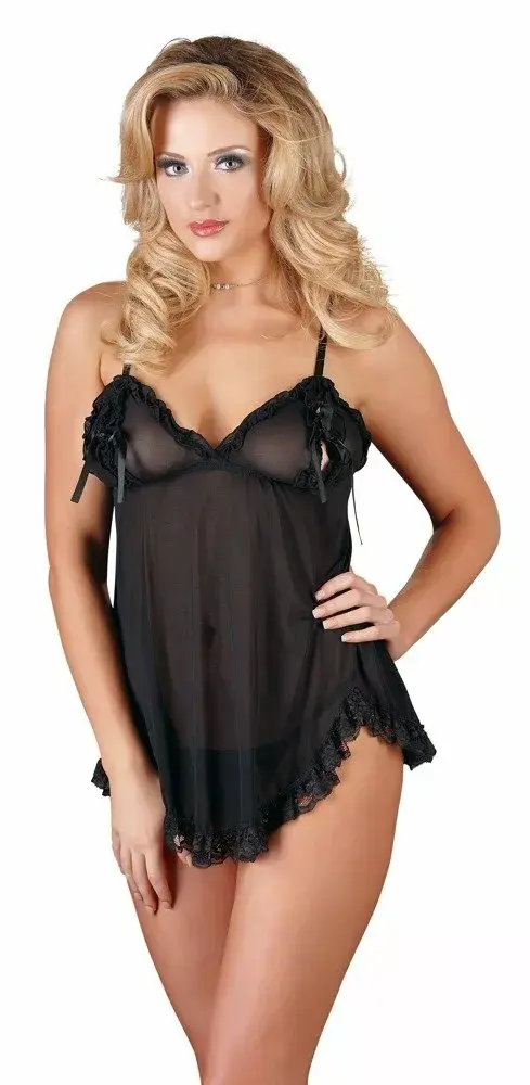 Неглиже Babydoll Cottelli Collection M чёрный Photo 2
