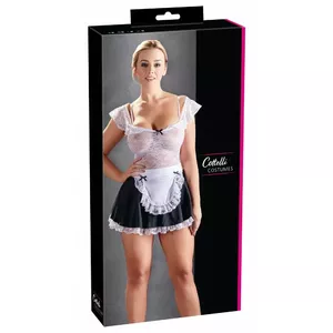 Платье горничной cottelli collection 24707212031 — чёрное кружево, размер M, 95% полиэстер/5% спандекс, кружево 90% полиамид/10% спандекс