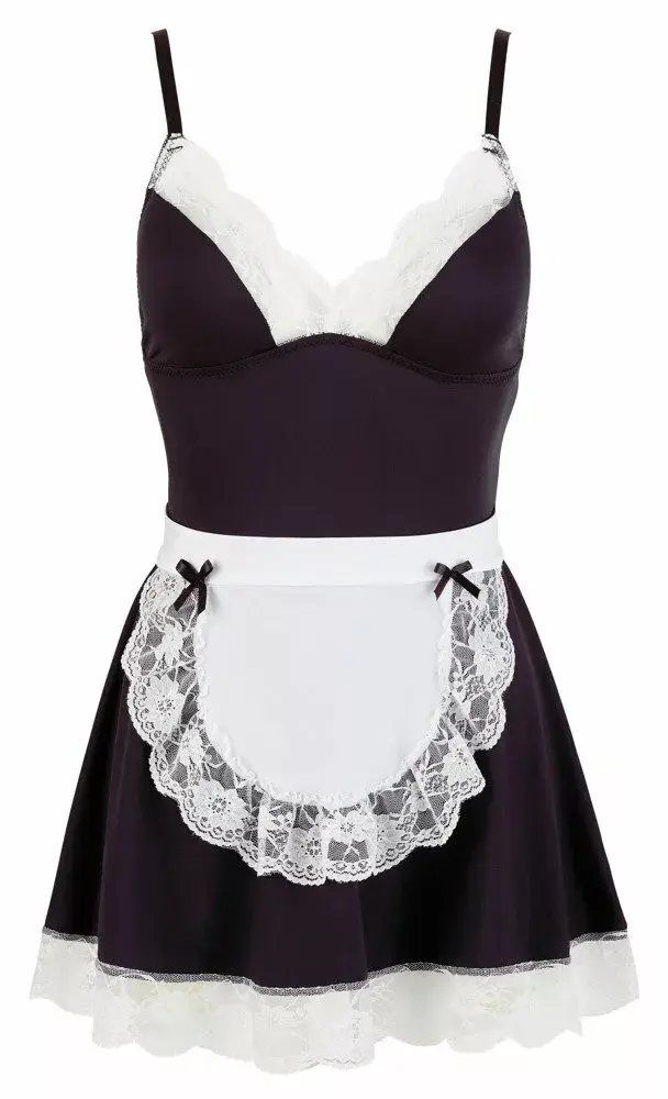 Платье горничной cottelli collection 24707801051, черное кружево XL Photo 4