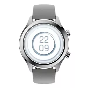 Умные часы TickWatch TicWatch C2+ Платиновый 1.3-дюймовый AMOLED Цифровой 360x360 Нержавеющая сталь Wear OS Wi-Fi GPS NFC