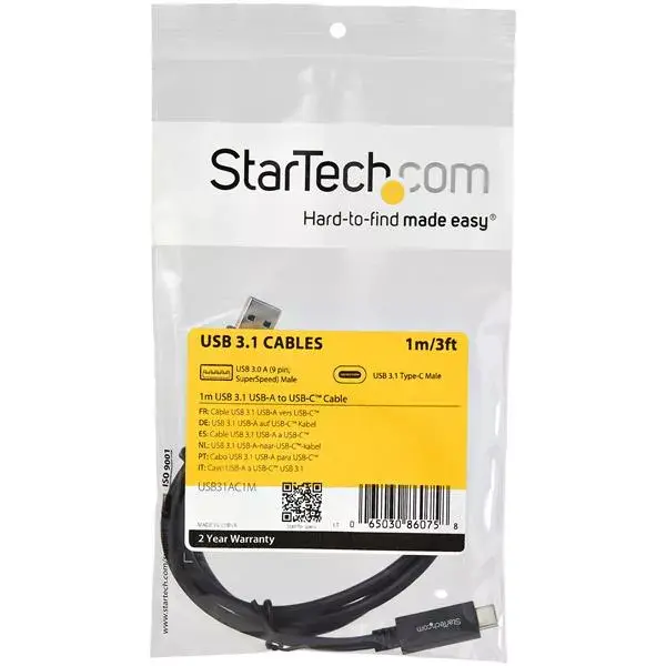 StarTech USB uz USB‑C kabelis 1 m (USB31AC1M) Photo 5