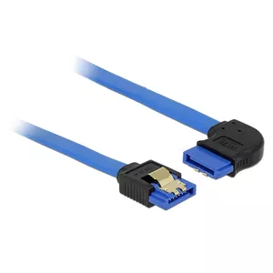 SATA Cable DeLOCK 84989 0.2m SATA 7-pin Black Blue