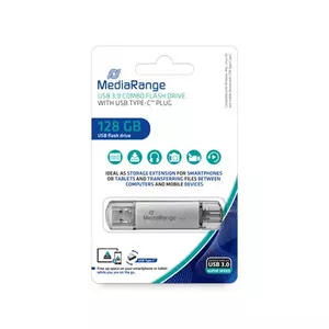 USB flash drive MediaRange 128 GB USB Type-A USB Type-C MR938