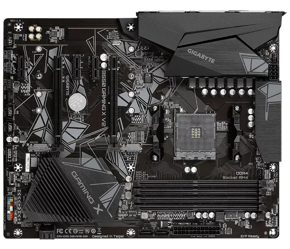 Pamatplate Gigabyte B550 Gaming X V2, B550 GAMING X V2 Photo 2