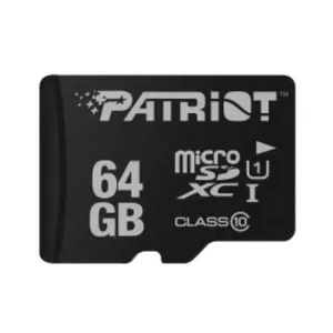 Patriot Memory PSF64GMDC10 zibatmiņa 64 GB MicroSDXC UHS-I Klases 10