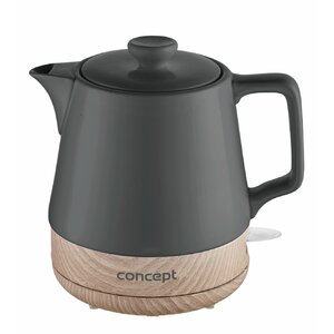 Concept RK0062 electric kettle 1 L 1200 W Anthracite, Wood