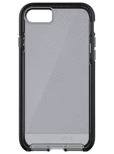 Tech21 Evo Check Mobile Phone Case Cover Black Transparent for Apple iPhone 7