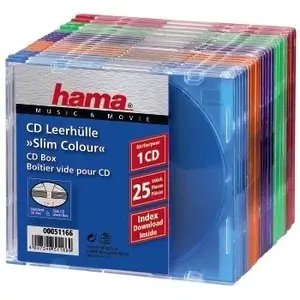 CD Slim Box iepakojums 25 Hama 51166