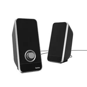 Hama Sonic LS-206 loudspeaker Black, Silver 6 W