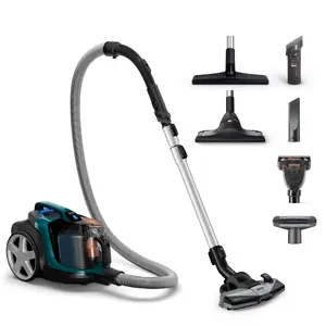 Philips PowerPro Expert FC9744/09 Цилиндрический пылесос Сухая уборка 900 Вт Без мешка 2 л HEPA Зеленый