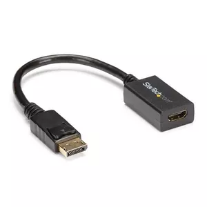 DisplayPort uz HDMI adapters StarTech DP2HDMI2 — DP 1.2 uz HDMI 1080p, dongle adapters ar fiksējošu DisplayPort spraudni, 0.21 m