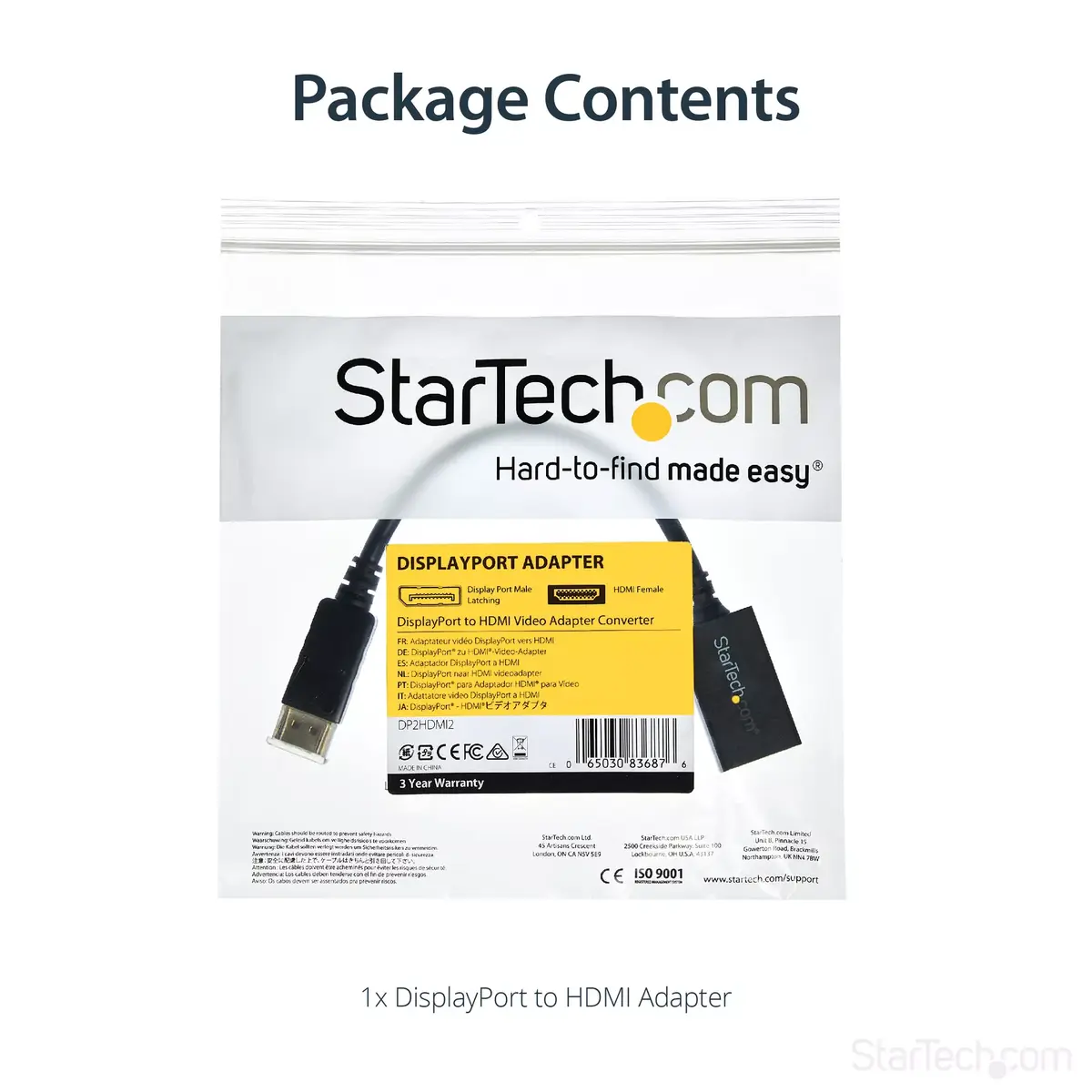 StarTech DisplayPort uz HDMI adapters DP2HDMI2 Photo 13