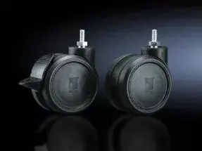 Castor Wheels Rittal DK 7495.000 black, load capacity 120 kg, compatible with TS/SE/PC/TP/IW (4 pcs)