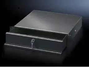 Выдвижной ящик для шкафа Rittal 5502.305, 2U, стальной корпус, черный, 19" совместимый, ширина 411 мм, глубина 419 мм