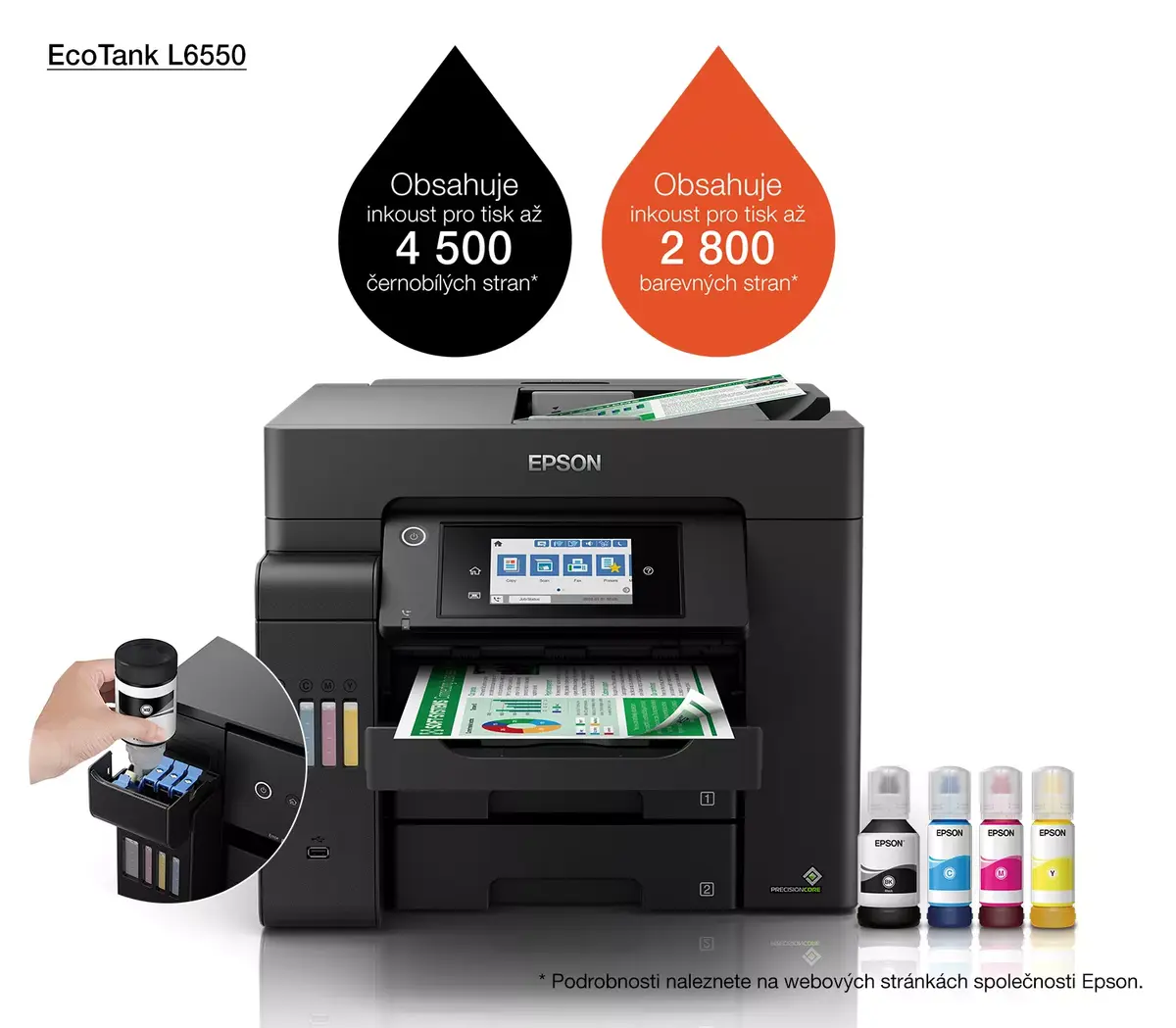 Epson EcoTank L6550 Multifunction Inkjet Printer Photo 8