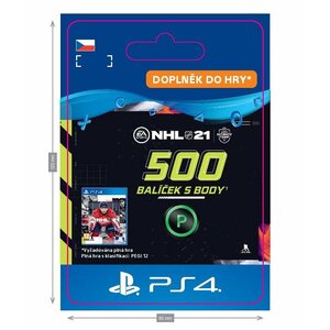 ESD CZ PS4 - NHL 21 - 500 punktu komplekts