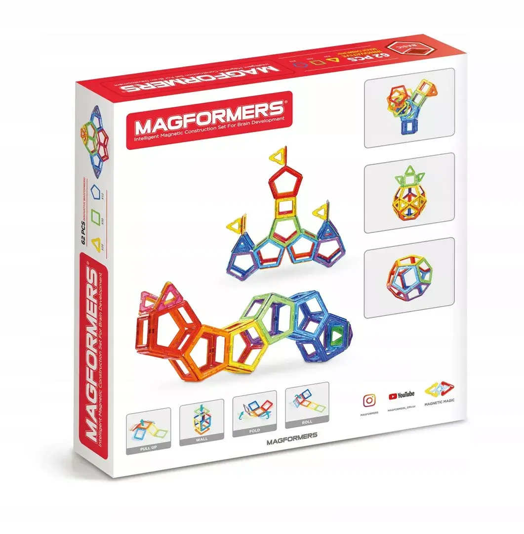 MAGFORMERS набор 62 магнитных блоков Photo 5