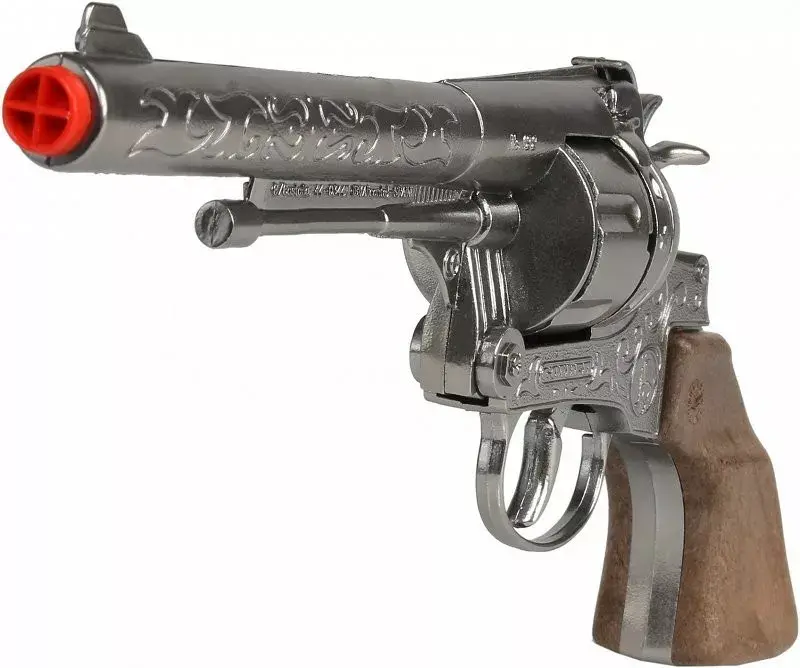 Pulio metāla kovboju revolvers 12 šāvienu 155122/0 Photo 4