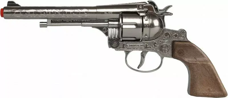 Pulio metāla kovboju revolvers 12 šāvienu 155122/0 Photo 5