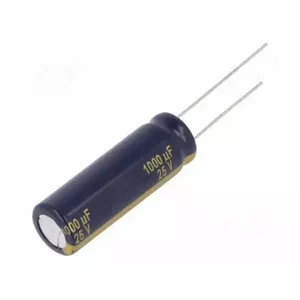 Электролитический низкоимпедансный конденсатор 1000µF 25V DC, THT