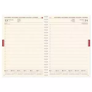Planner Insert Buroodisain SENATOR DAY Spirex 2026 A4 PVC Baltic — daily pages for 2026, A4 size, PVC cover