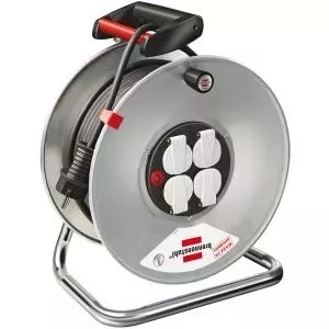 Удлинитель hugo brennenstuhl 50 м H05VV-F 3G1.5 с 4 розетками, черный