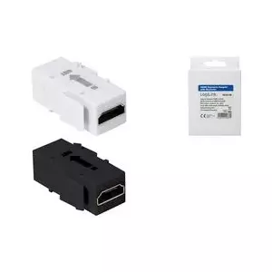 LogiLink Keystone modulārais savienotājs HDMI ar atkārtojuma ierīci un fiksatoru standarta Keystone paneļiem un ligzdām, - 1 gab (NK0033)