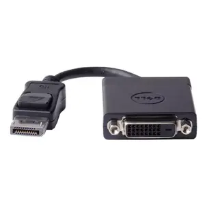 Video adapter cable Dell DisplayPort (male) to DVI‑D (female) 470‑AANH, black, 43.1×203×12.7 mm