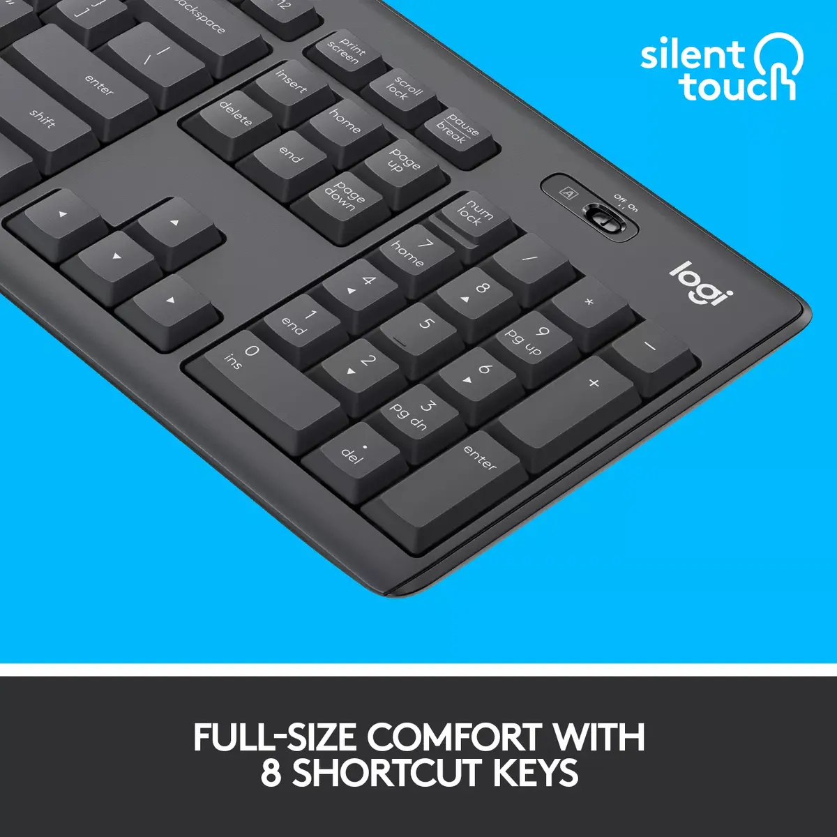 Bezvadu komplekts Logitech MK295 Silent Photo 8