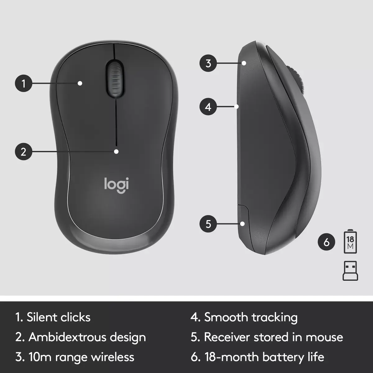 Bezvadu komplekts Logitech MK295 Silent Photo 12
