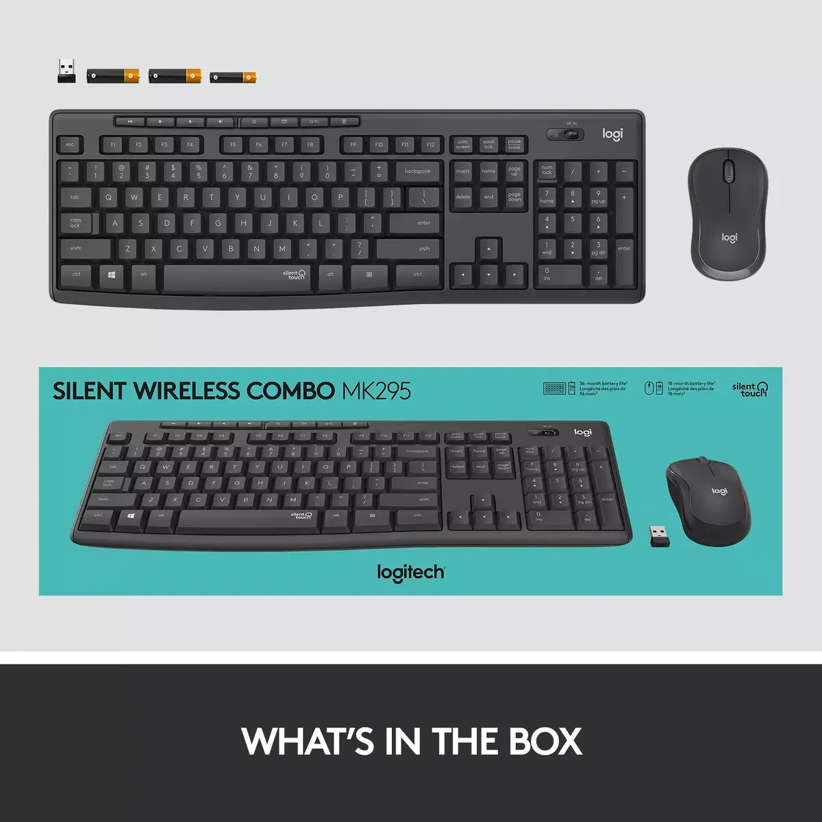 Bezvadu komplekts Logitech MK295 Silent Photo 14