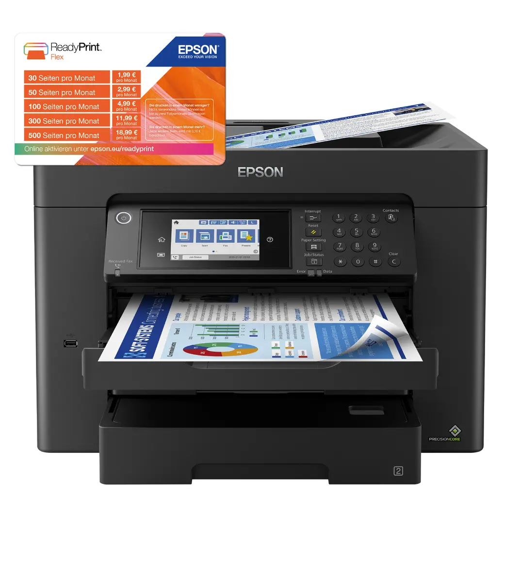 МФУ Epson WorkForce Pro WF-7840DTWF формата А3 Photo 2