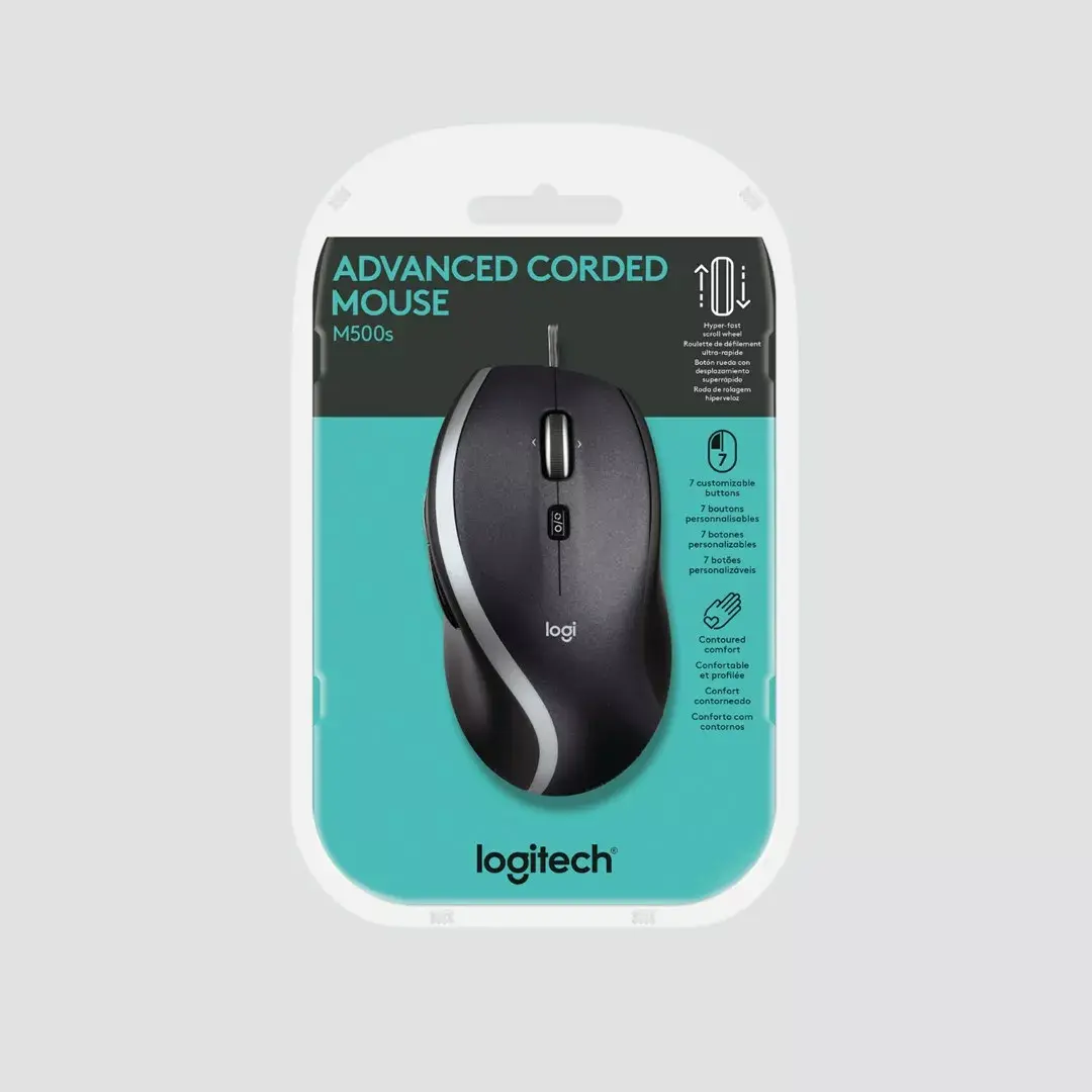 Logitech Advanced Corded Mouse M500s - Optiskā pele Photo 13