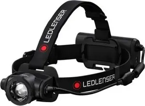 Luktura galvā Led Lenser H15R Core — galvas LED lukturis, 2500 lm, uzlādējams 21700 akumulators, IP67, staru attālums 250 m, 4 jaudas līmeņi, alumīnijs, melns
