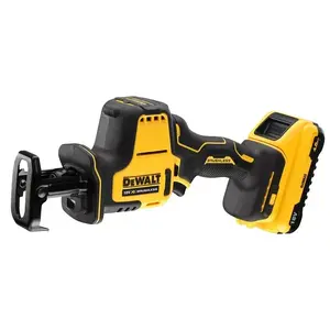 Reciprocating zāģis DeWALT DCS369NT-XJ, bezsuku motors, 2800 sit./min, griešanas dziļums koks 9 cm, tērauds 4 cm, 1.43 kg, LED, koferis