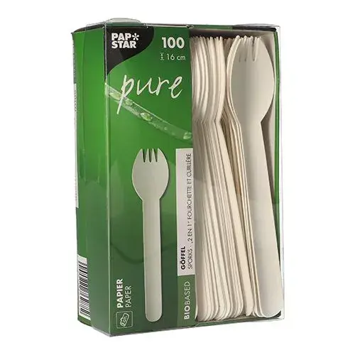 Disposable spork Papstar 88240 Photo 2