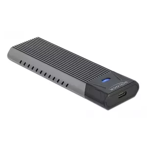 SSD enclosure DeLOCK 42638 storage drive enclosure Black Grey M.2