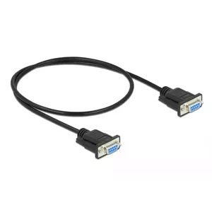 Serial Cable DeLOCK 86614 Black 0.5m RS-232