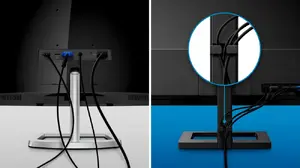 Cable management reduces cable clutter for a neat workspace