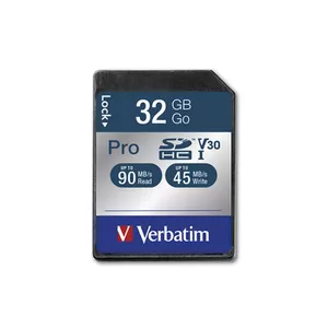 Flash Memory Verbatim Pro 32 GB SDHC UHS Class 10