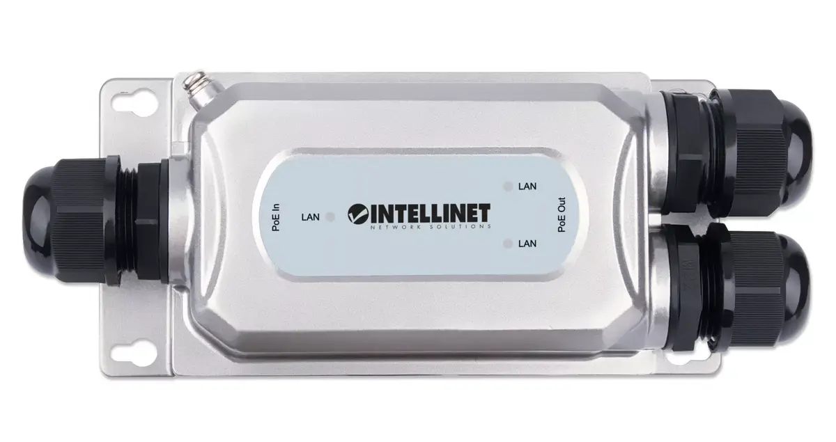 Network Repeater Intellinet 2-Port Outdoor Vandalproof Gigabit PoE++ Extender Photo 9