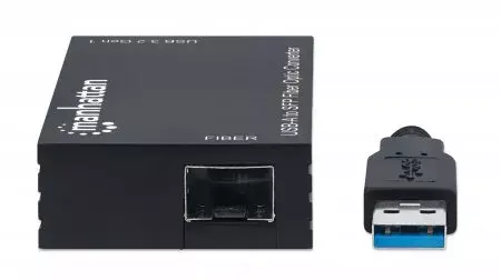 MANHATTAN USB-A uz SFP optiskais pārveidotājs 152297 Photo 3