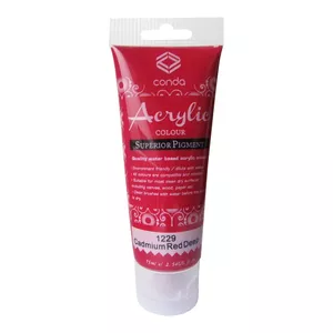 Akrila krāsa Grafitas Akrila 75 ml — Cadmium Red Deep (1229)