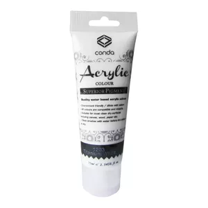 Akrila krāsa Grafitas Titāna balts 75 ml (1203)