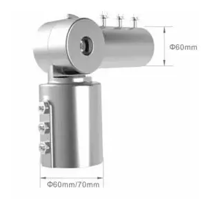 LED street light fixture bousval-electrique LED-STRS-CON with 60mm pole connection