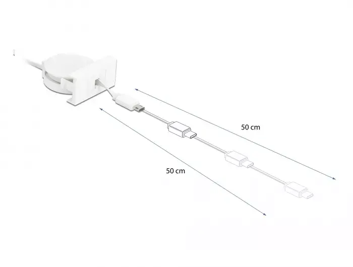 Кабель DeLOCK Easy 45 Module USB 2.0 выдвижной Photo 2
