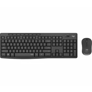 Logitech MK295 бесшумная беспроводная комбинированная клавиатура RF Wireless русский черный