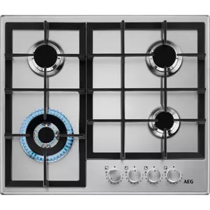 AEG HGB64420SM Stainless steel Built-in 60 cm Gas 4 zone(s)